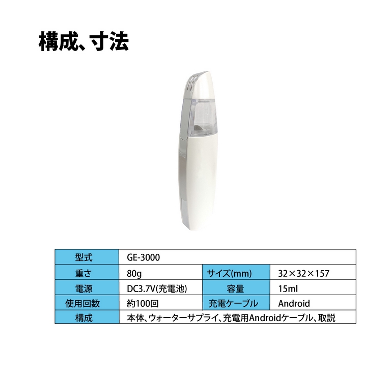 除菌スプレー HYBRID US H2 DISPENSER 超音波ディスペンサー | シェア